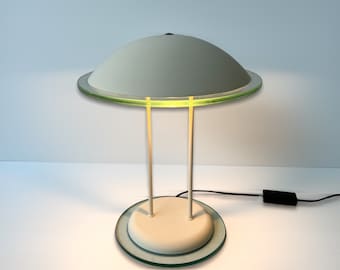 Vintage Herda Table Lamp, Postmodern Desk Light, Space Age Design Interior, Sustainable Materials, 1980s Home Decor Gift