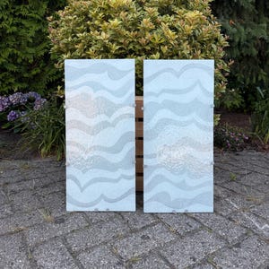 Vintage Ikea Wall Lamp, Gyllen Type, White Waves Glass Shade, Scandinavian Postmodern Design, Retro Interior Lighting