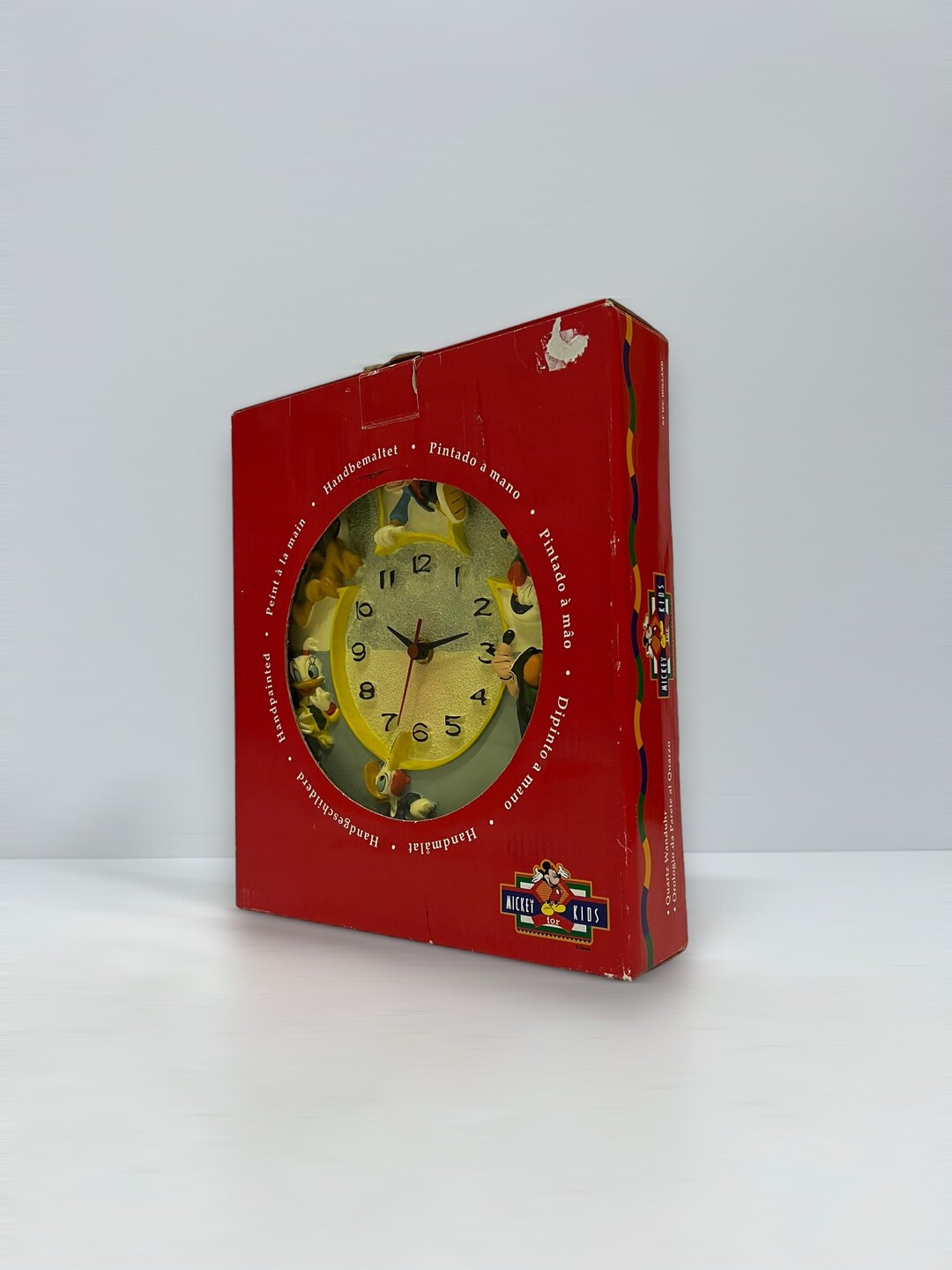 Vintage Walt Disney Wall Clock, Mickey Mouse and Friends, Kids Room