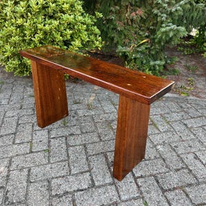 Restored Wooden Bench, Hallway Entrance Furniture, Vintage Farmhouse Style, Rustic Home Decor, Bedroom Side Table Bench