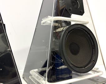 スピーカー・ウーファー CLEO AUDIO SPEAKERS by CICENA Vintage Cicena Cleo Neon Speakers, 1980s Music-activated