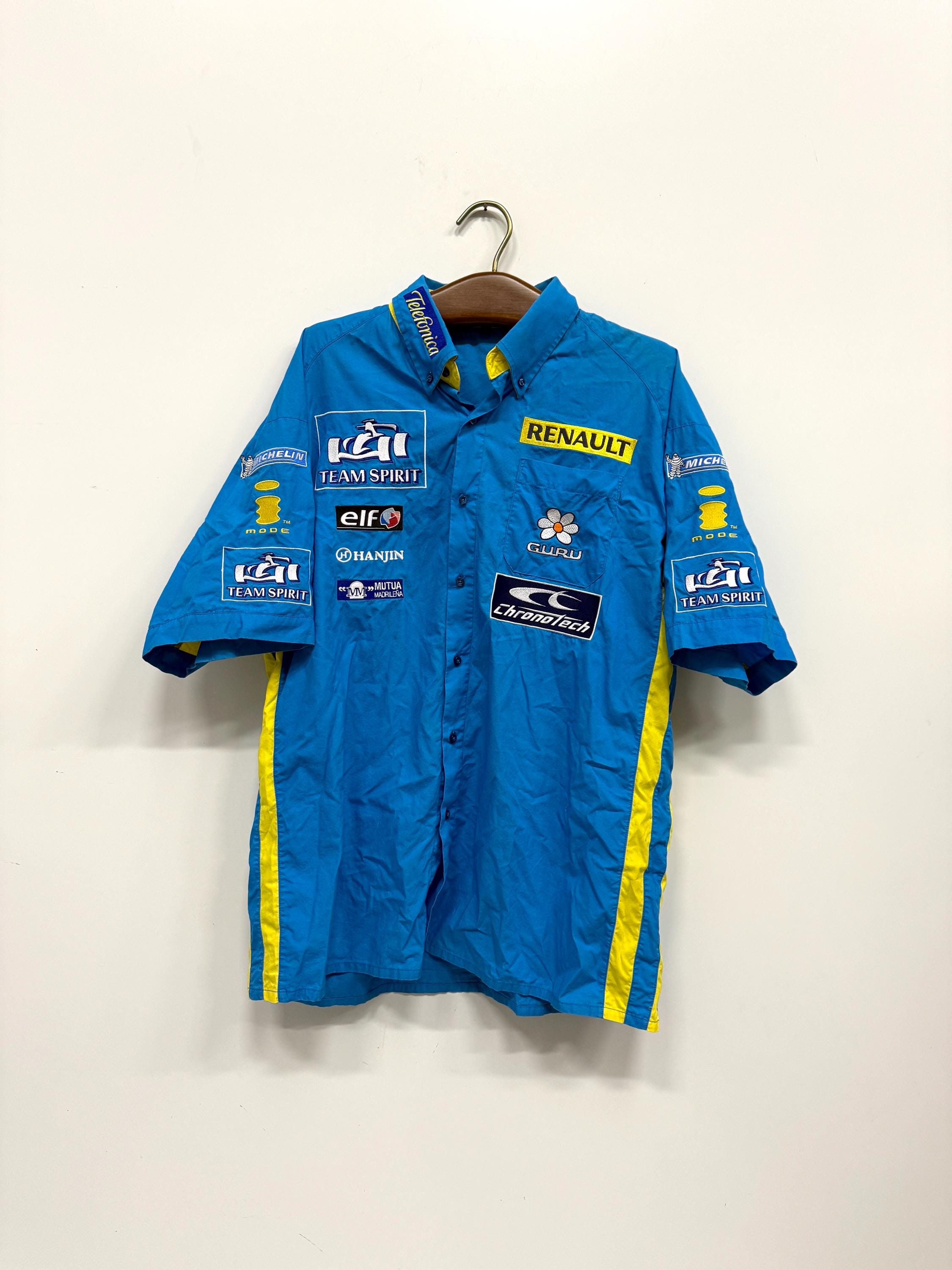 Chemise Renault F1 Team - Manches Courtes - Bleue/Jaune - Taille XL - Sans étiquette