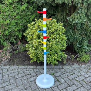IKEA Krokig Kids Coat Rack, Colorful Clothes Stand, Memphis Milano Pop Art, Adjustable Rotating Hooks, Playroom Storage, Plastic & Metal