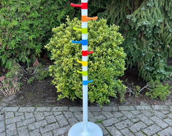 IKEA Krokig Kids Coat Rack, Colorful Clothes Stand, Memphis Milano Pop Art, Adjustable Rotating Hooks, Playroom Storage, Plastic & Metal