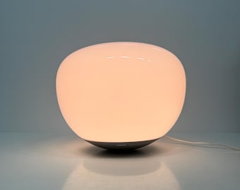 Vintage IKEA Jonisk Floor Lamp And Hocker, 2 in 1 Stool Seat & Lamp, Designer Carl Öjerstam, 1980s Modern Decor, Dimmable Sphere Light
