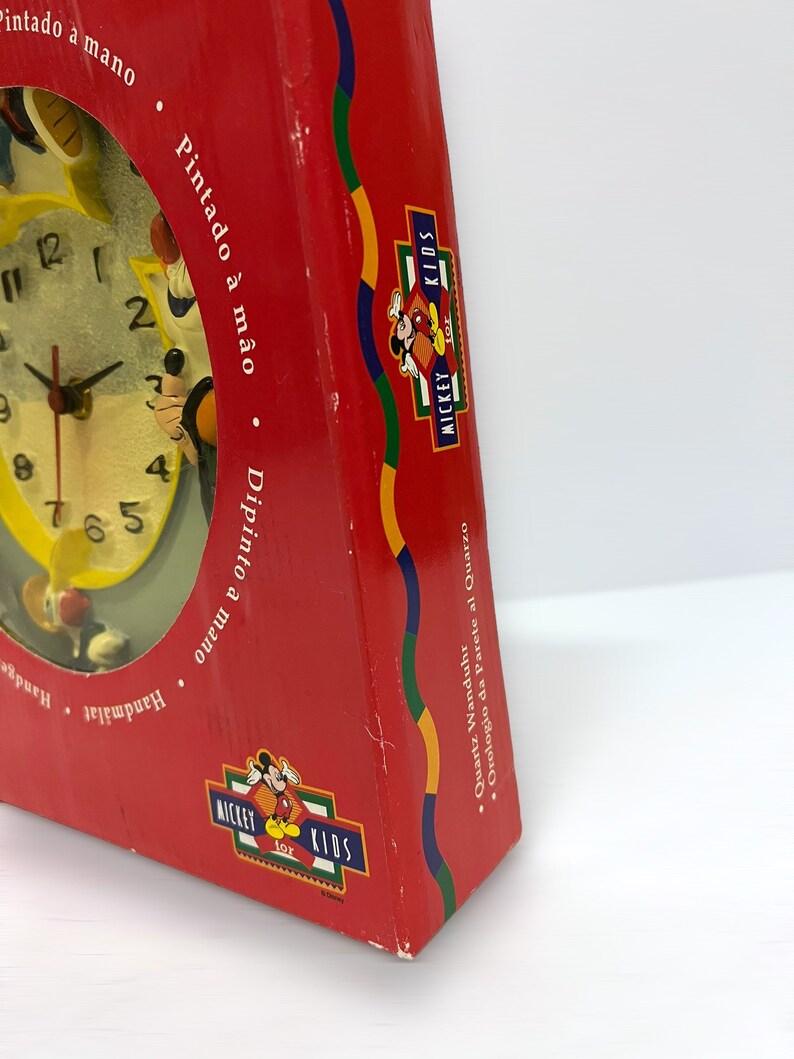 Vintage Walt Disney Wall Clock Mickey Mouse and Friends Kids Etsy
