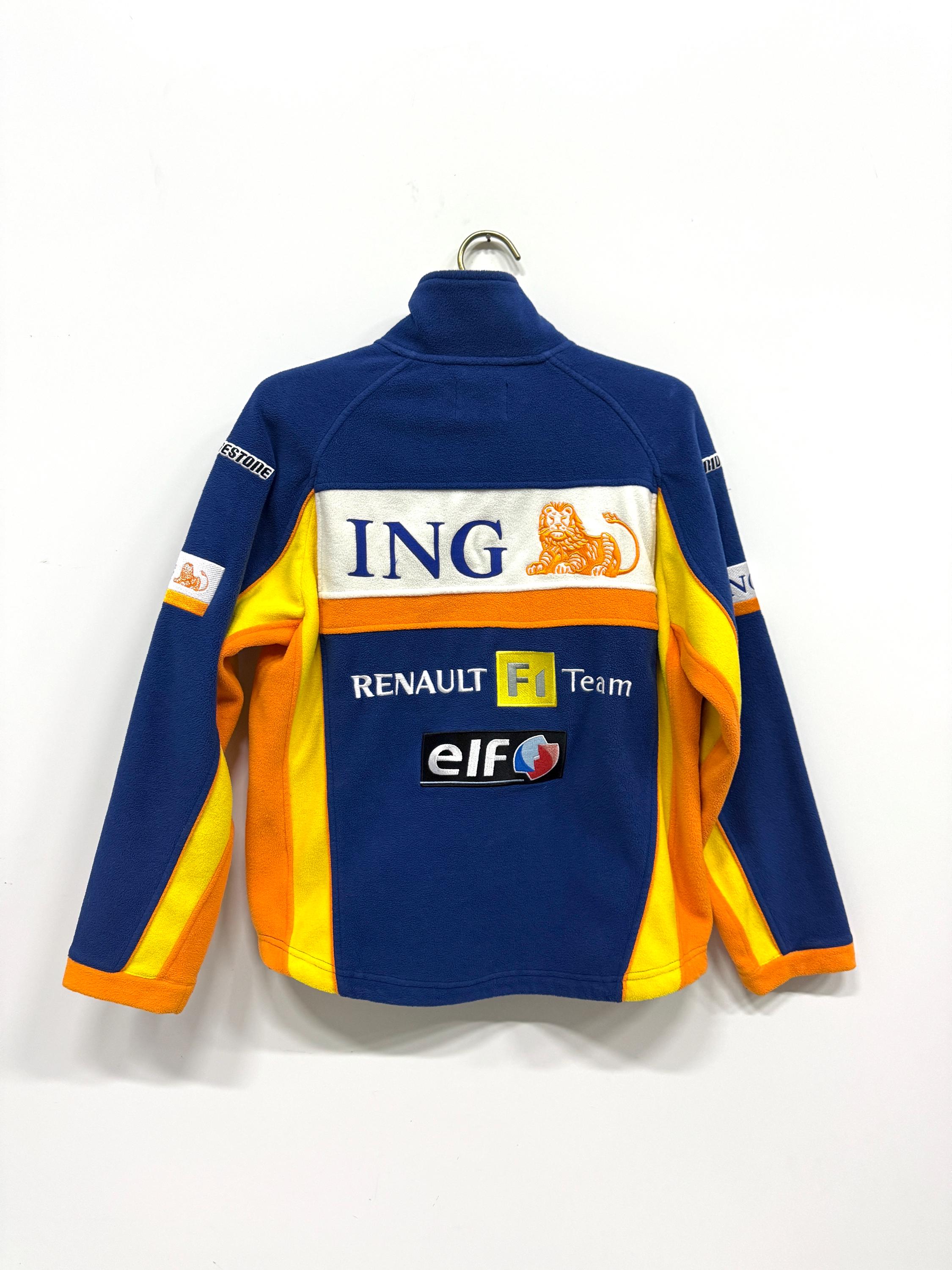 記念グッズ Renault F1 sponsored by ING Vintage Renault F1 Team Fleece Jacket, Size S, ING & ELF
