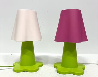 Fancy Vintage IKEA mammut, Flower Table Lamp, Morten Kjelstrup, Summer Bed Side Nightstand Light, Colorful Gift Idea