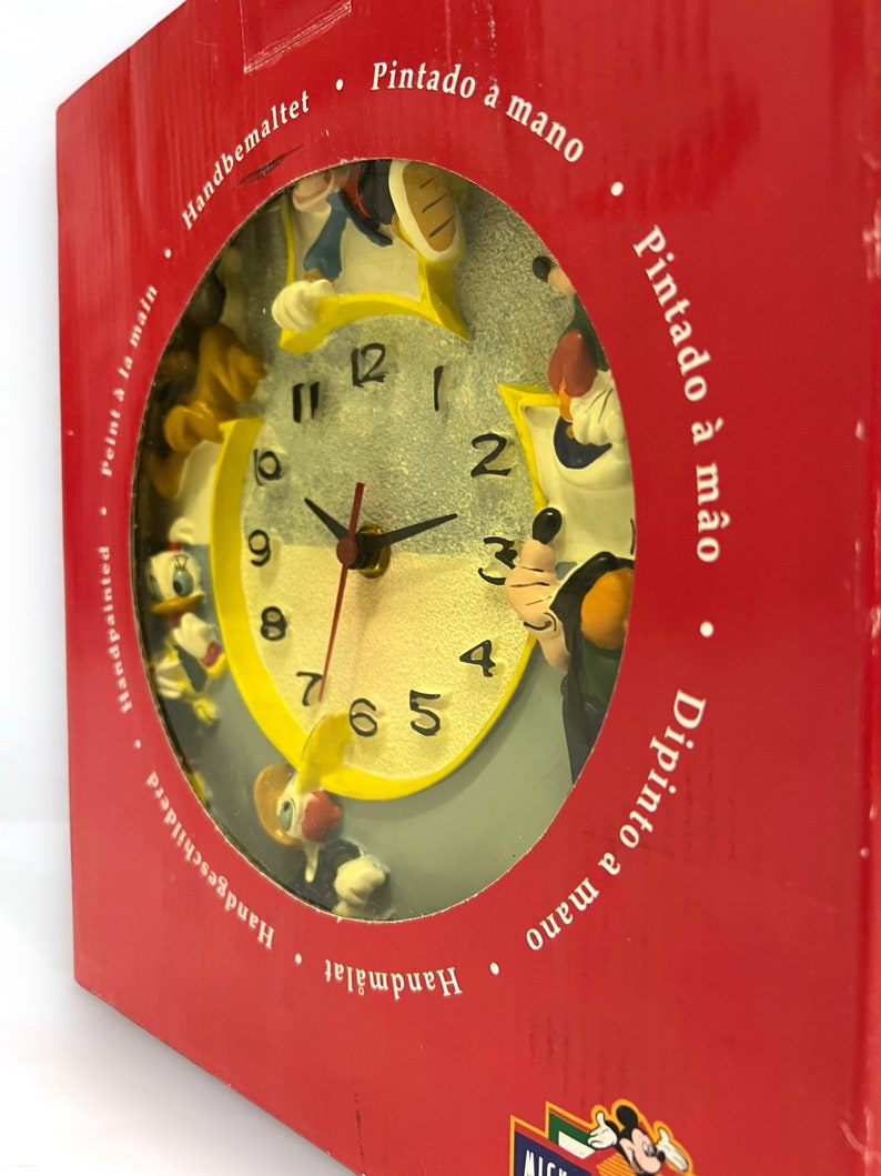 Vintage Walt Disney Wall Clock Mickey Mouse and Friends Kids Etsy