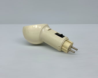 Vintage Socket Wall Lamp, Memphis Milano Style, Postmodern Design Bedroom Lights, Space Age White, 1980s Design Lamp