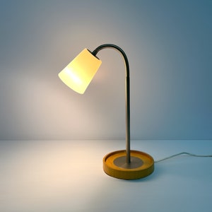 Vintage Ikea Table Lamp, Postmodern Design, Ikea Basisk Gooseneck, Glass Shade Light, Retro Interior Gifts