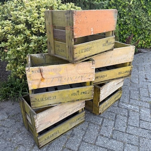 Vintage Wooden Bavaria Beer Crate, Dutch Brewery Crate, Rustic Wood Storage Box, Industrial Beer Crate, Man Cave Decor