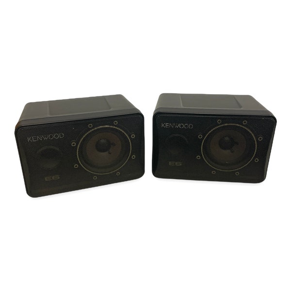 80s Pair Kenwood Bookshelf Speakers Tiny Damage