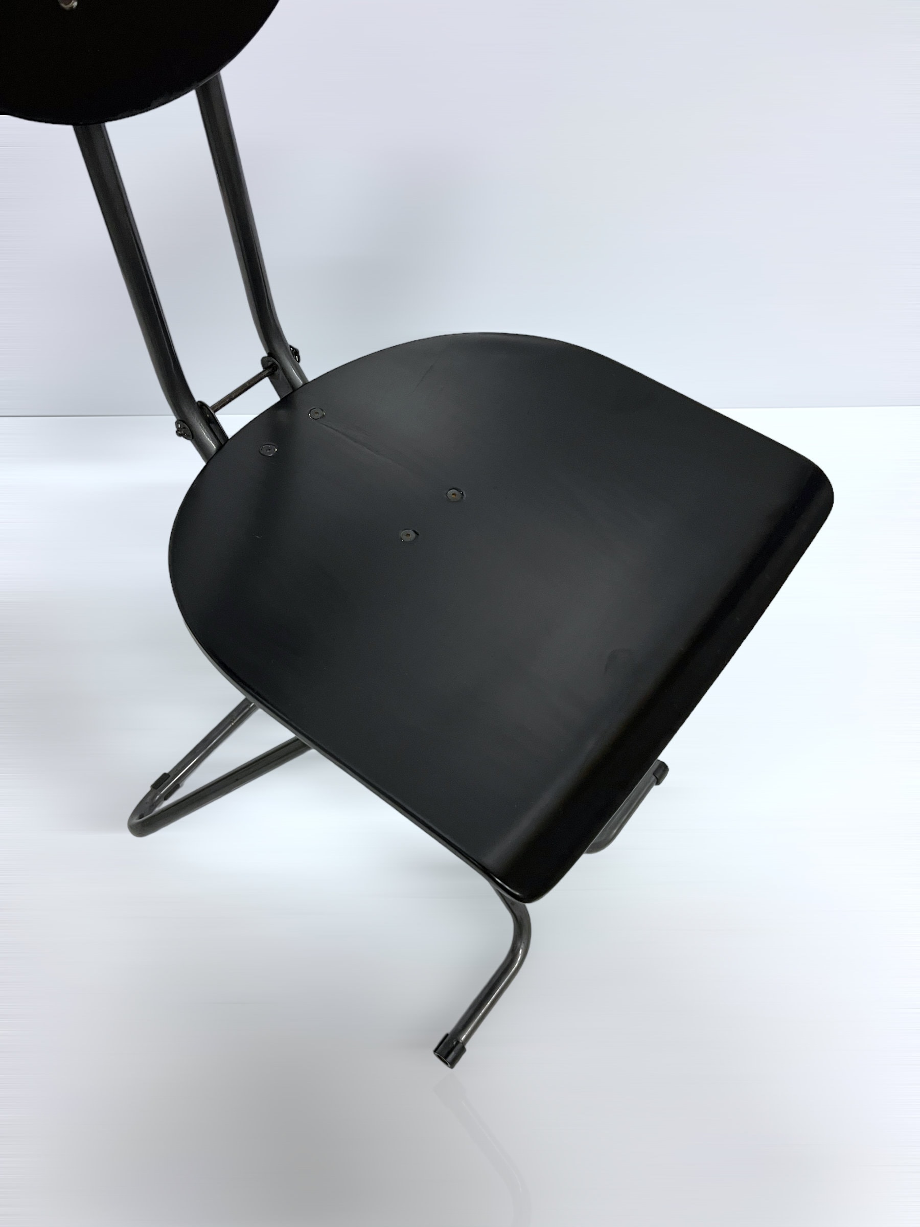 1980s Postmodern Folding Chair, Black Wood & Steel Design, Office Desk Chair, Waiting Room Seat - Etsy 1980s Postmodern Folding Chair, Black Wood & Steel Design, Office Desk Chair, Waiting Room Seat - Etsy