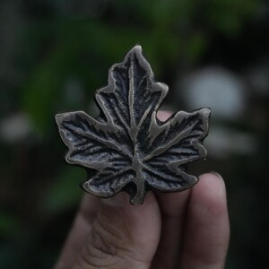 5 poignées de tiroir en laiton antique - Boutons en laiton massif (4,5 cm)