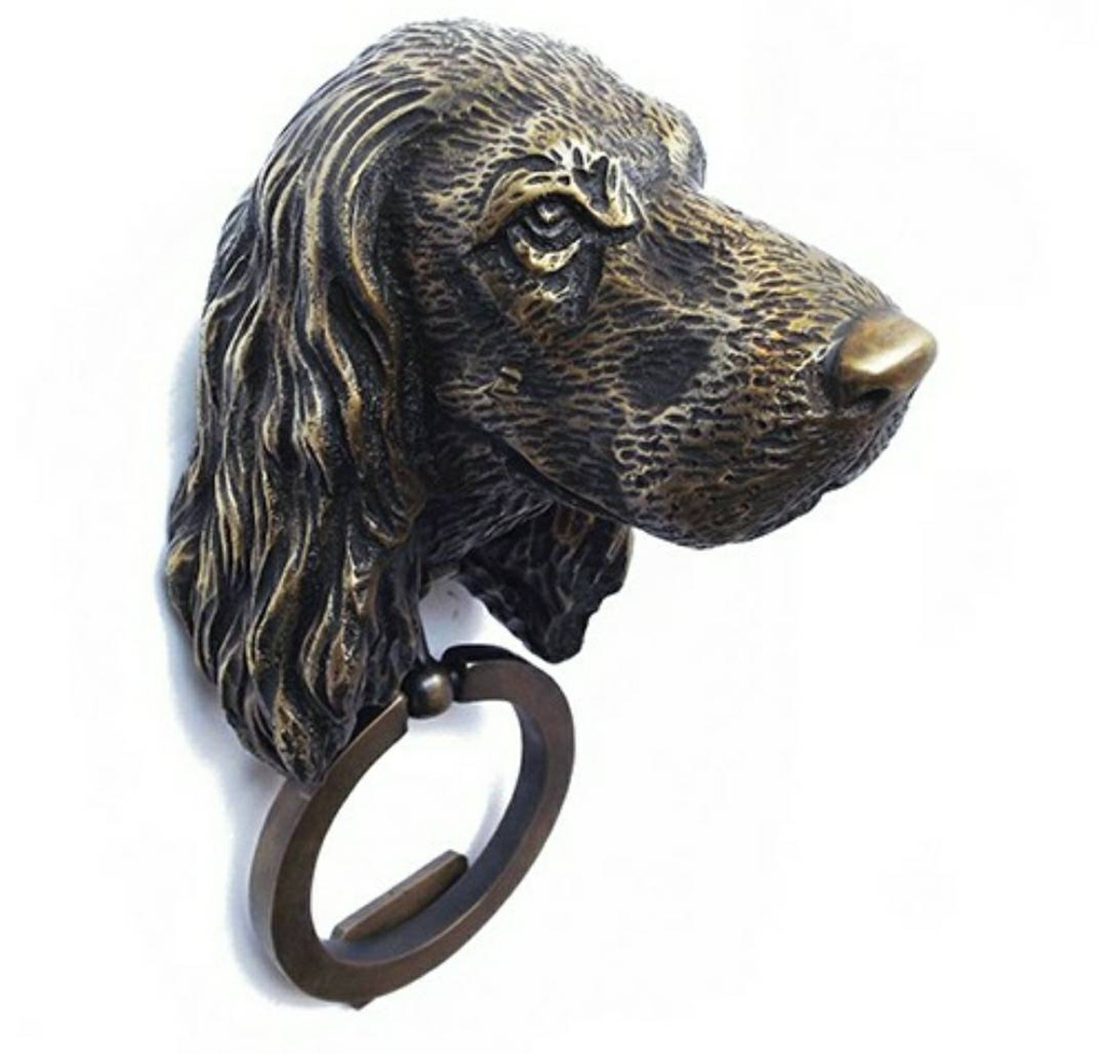 Vintage Door Knocker Solid Brass Dog Knocker Antique Door Etsy