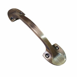 5 pieces - Vintage Solid Brass Drawer Pull Cabinet - Antique Simple knob