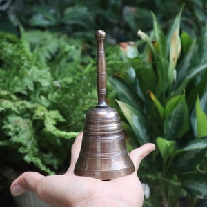 6&quot; Vintage Hand Bell solid Brass , old vintage solid brass