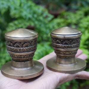 Vintage Solid Brass Door Knob – Ethnic Egypt Style Pull Handles for Door Decor