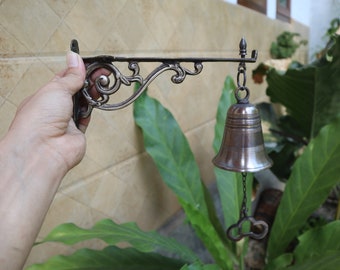 Vintage messing deurbel - toegangsbel in antieke stijl