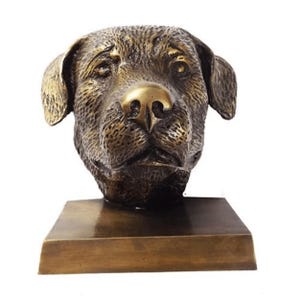 7" inches Vintage Heavy Solid Brass Dog Bookends, Dog Figurines Bookends, Retro Antique Bookends, Office Decor Gift, Library Decor