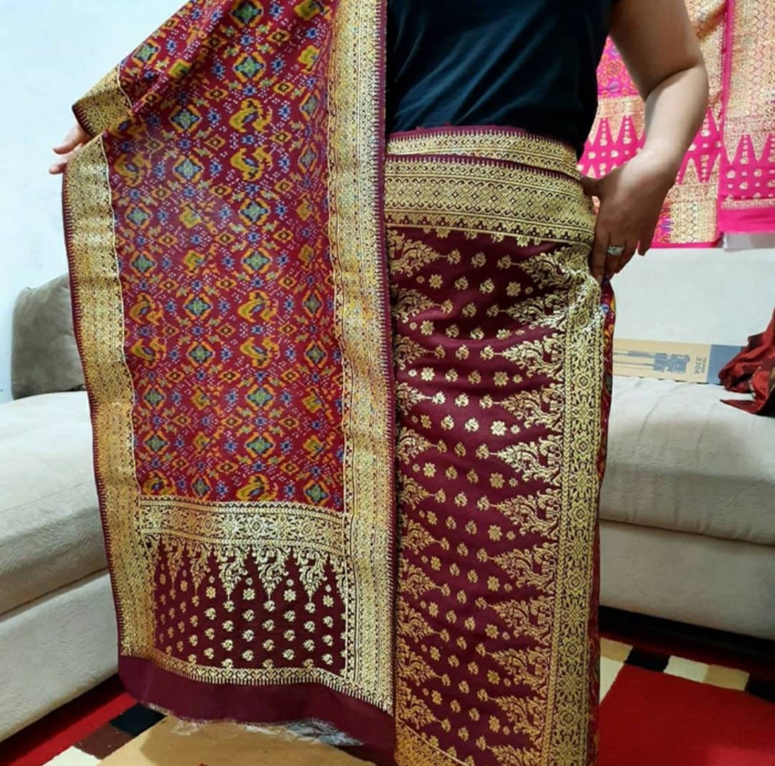 Kain Ikat Tenun Songket Palembang Indonesia Traditional | Etsy