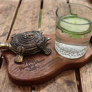 Brass Sea Turtle Figurine - Vintage Animal Statue