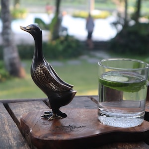 Brass Duck Figurine - Vintage Goose For Gift - Home Antique Decoration animal Statue sclupture