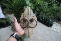 2 Pieces / Pair - Vintage door handle pull - 11" solid brass main door ethnic antique knob