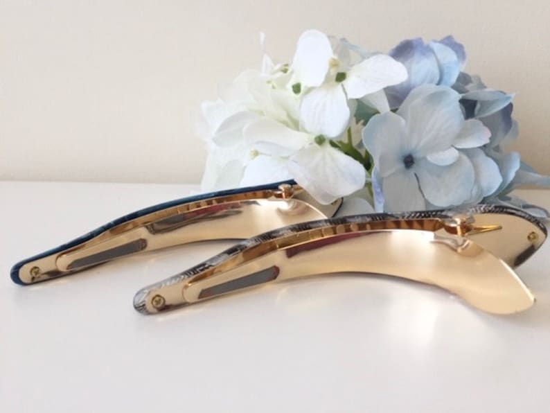 Premium Acetate 2 Pack Curved Duckbill Hair Clips Hair Clips Etsy