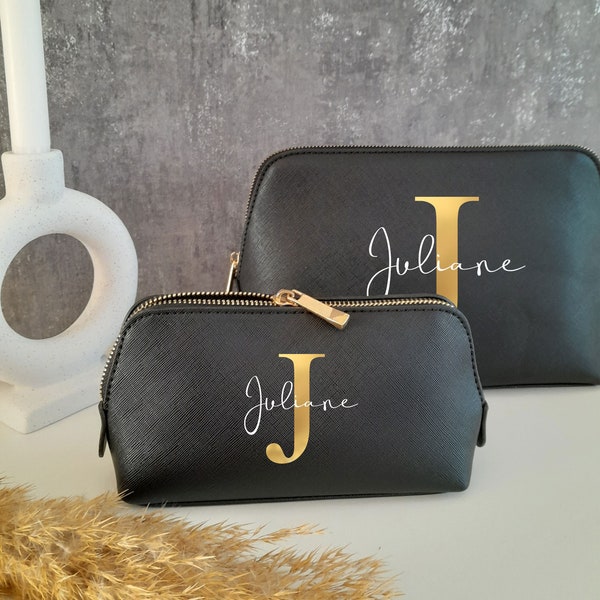 Beauty Bag mit Name I Personalisierte Kosmetiktasche I Kulturbeutel