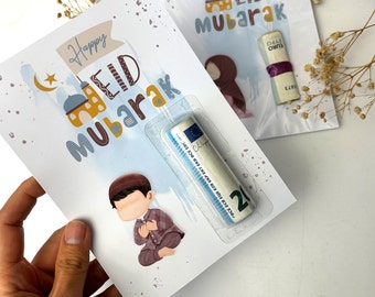 Eid mubarak Geld Geschenk für Kinder l eid gift l Kinder Geldkarte