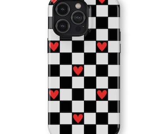 CHECKERBOARD LOVE  Phone Case | iPhone 16/15/14/13/12/11 Pro Max MagSafe | Galaxy S25/S24/S23/S22 Ultra | Pixel 6/7/8/9 Pro XL | Slim Tough