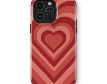 RED HEARTBEAT Phone Case | iPhone 16/15/14/13/12 Pro Max MagSafe | Galaxy S25/S24/S23/S22 Ultra | Pixel 6/7/8/9 Pro XL | Slim Tough