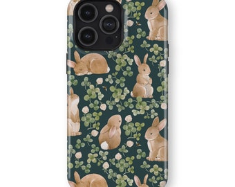 CUTE BUNNY RABBIT Phone Case | iPhone 16/15/14/13/12/11 Pro Max MagSafe | Galaxy S25/S24/S23/S22 Ultra | Pixel 6/7/8/9 ProXL | Slim Tough