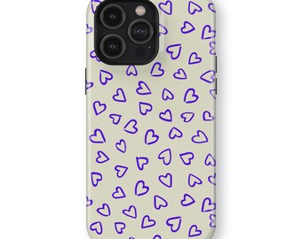 HEART CHARADE Phone Case | iPhone 16/15/14/13/12 Pro Max MagSafe | Galaxy S25/S24/S23/S22 Ultra | Pixel 6/7/8/9 Pro XL | Slim Tough