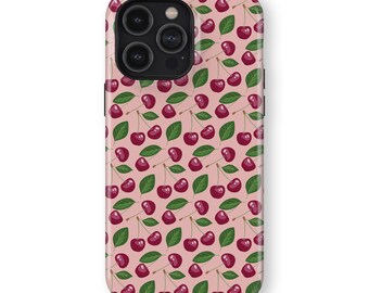 CHERRY DELIGHT Phone Case | iPhone 16/15/14/13/12 Pro Max MagSafe | Galaxy S25/S24/S23/S22 Ultra | Pixel 6/7/8/9 Pro XL | Slim Tough