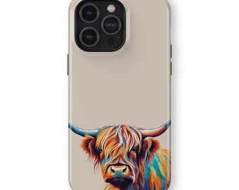 HIGHLAND RAINBOW Phone Case | iPhone 16/15/14/13/12/11 Pro Max MagSafe | Galaxy S25/S24/S23/S22 Ultra | Pixel 6/7/8/9 Pro XL | Slim Tough