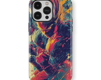 Anime Phone Case: Power Punch Design, MagSafe Compatible