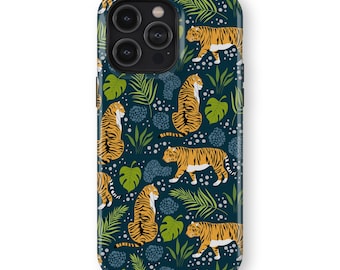HOUSE OF TIGERS Phone Case | iPhone 16/15/14/13/12/11 Pro Max MagSafe | Galaxy S25/S24/S23/S22 Ultra | Pixel 6/7/8/9 ProXL | Slim Tough