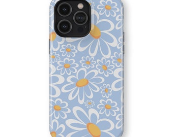 BLUE SKY DAISY Phone Case | iPhone 16/15/14/13/12/11 Pro Max MagSafe | Galaxy S25/S24/S23/S22 Ultra | Pixel 6/7/8/9 ProXL | Slim Tough