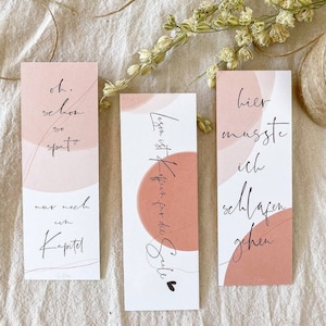 Lesezeichen | 3er Set | Lesen | Kalligrafie | Buch