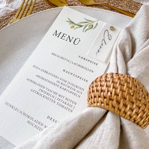 Menükarte | Toskana | Modern | Papeterie | Druck | Hochzeit