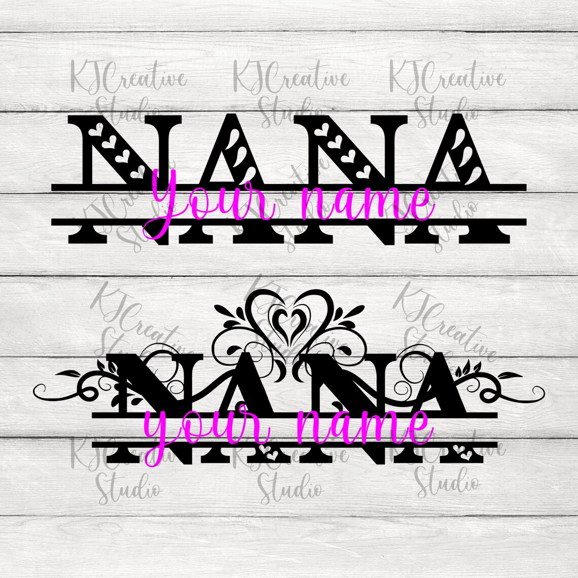 Download Nana Split Monogram Bundle svg Nana Split Monogram With | Etsy