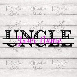 Tío Split Monogram svg/png - Tío Svg - Mejor Tío de la Historia - Tía Svg - Papá Svg - Cita familiar - Tío Camisa Svg - Tío Taza Svg