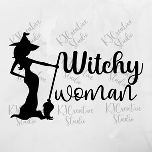 Witchy Woman svg,png,dxf, Cute Halloween SVG, Funny Halloween Quote svg, Ghost Vibes svg, Boo svg, witch svg, Broom svg, Cut Files Cricut