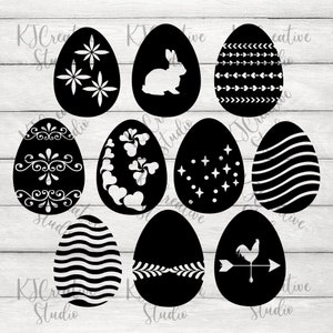 Easter Eggs SVG Bundle | Easter Egg SVG | Easter SVG | Easter Egg png ClipartFor Cut File