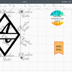 Diamond Shape Split Monogram Alphabets Font Individual Letters Bundle ...
