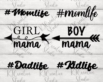 Mom Life Best Life Svg - Girl Mama svg - Boy Mama svg - Love with Arrows SVG - Kid Life - Arrows Svg - Festa della mamma svg/png/dxf per file tagliato