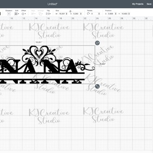 Download Nana Split Monogram Bundle svg Nana Split Monogram With | Etsy